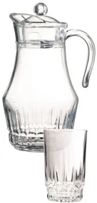 Džbán 1,8 l + 6x pohár 270 ml do 50°C LANCIER sklo