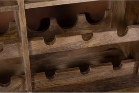 Vinotéka z mangového dreva v prírodnej farbe počet fliaš 12, 74x122x46 cm Bombay – Interia Home &amp; Living