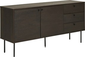 Komoda Ksitina 6 (tmavohnedá). Akcia -16%. Vlastná spoľahlivá doprava až k Vám domov. 1146908