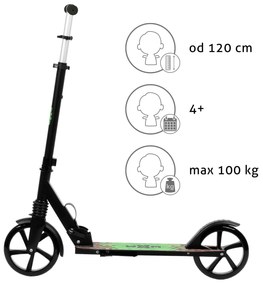 Kidwell Skladacia mestská kolobežka WXM DRIFF, 200 mm, ABEC-7, nosnosť 100 kg
