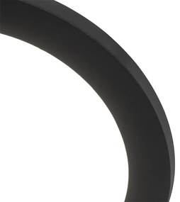 Stropné svietidlo čierne 22,5 cm vrátane LED 3-stupňového stmievateľného IP44 - Steve