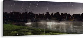 Obraz - Daždivý večer (120x50 cm)