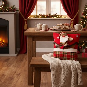 Tutumi Tutumi, vianočná návlečka na vankúš 40x40 cm YX021, červená, CHR-06618