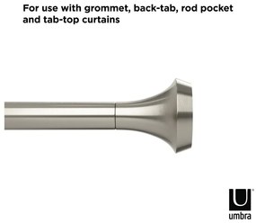 Oceľová roztiahnuteľná garniža 91 - 183 cm Ella - Umbra