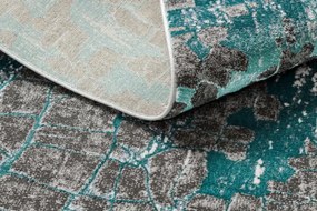 Koberec DE LUXE 2079 Vintage - štrukturálny - zelený / antracit