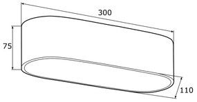 Argon 0903 - Stropné svietidlo TONI 2xE27/15W/230V čierna
