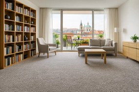 Betap, Koberec metráž Dalesman 73, na mieru, šíře 5m, šedá, filc, chodba / predsieň