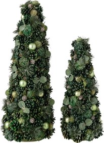 Zelený vianočný stromček so šiškami Pinecone – 26*26*70 cm