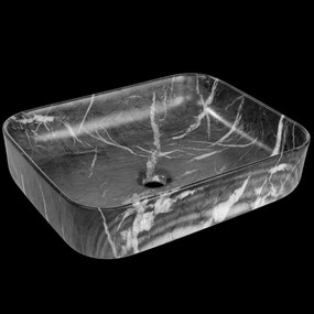Invena Florina, umývadlo na dosku 510x400x130 mm, imitácia kameňa, INV-CE-40-723-C