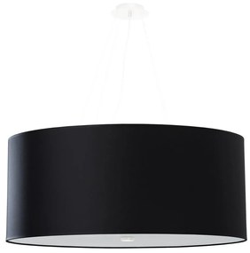 Sollux SL.0790 - Luster na lanku OTTO 6xE27/60W/230V pr. 70 cm čierna