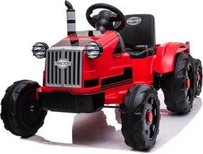 LEAN CARS Batériový traktor s prívesom CH9959 Red