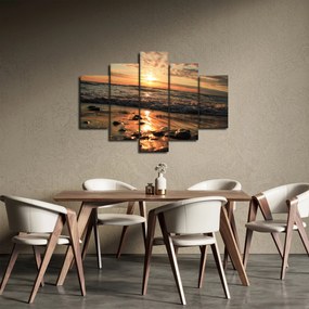 Obraz - Západ slnka pri oceáne (150x105 cm)