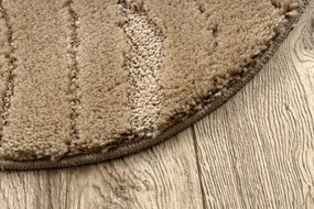 Kúpeľňový koberček SUPREME WAVES vlny, béžový kruh