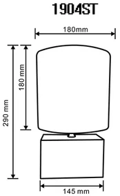 Bambusová stolná lampa s hnedým tienidlom 29 cm
