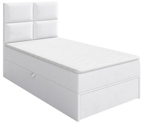 Kontinentálna posteľ Hudson Lux 1, Strana: pravá, Rozmer postele: 100x200, Farby: ekokoža Soft 017