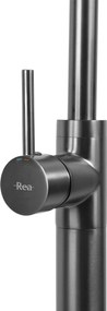 Rea Lungo, voľne stojaca umývadlová batéria, grafitová, REA-B4308