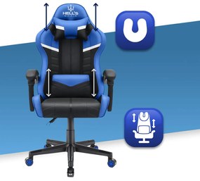 1004 Herná stolička modrá