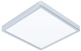 EGLO LED vstavané osvetlenie do kúpeľne FUEVA 5, 20W, teplá biela, 285x285mm, štvorcový, chróm