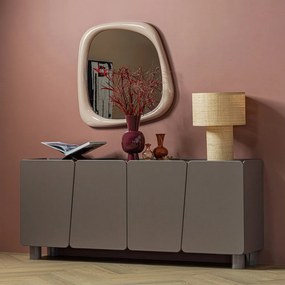 Vínovočervená kovová váza (výška 38 cm) Auri – WOOOD