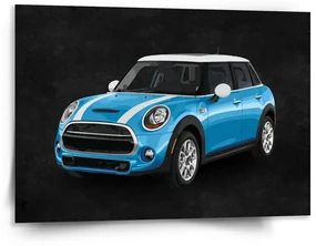 Sablio Obraz Mini sedan Čierne pozadie - 150x110 cm