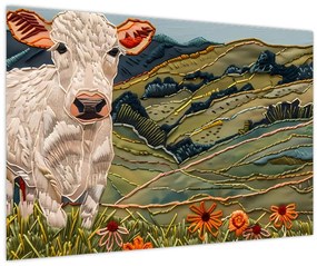 Obraz - Imitácia pleteného motívu (90x60 cm)