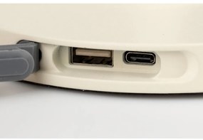 Krémová stmievateľná stolová lampa (výška 33 cm) Hub – White Label