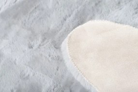 Koberček RABBIT FUR CLASSIC svetlosivý