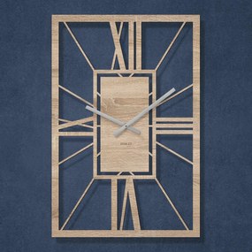 DUBLEZ | Drevené rímske hodiny - Arch Deco