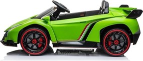 LEAN CARS Lamborghini Veneno batériové auto Zelená