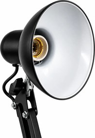 Toolight Toolight, JNH042-1TD, stolná lampa s nastaviteľným ramenom, kresliarsky štýl, 1× E27, čierna, OSW-56233