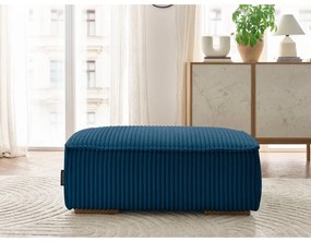 Modrá menčestrová podnožka Chelsea – Bobochic Paris