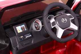 RAMIZ Elektrické autíčko Mercedes Benz G 63 AMG - lakované - červené MOTOR 2x35W - BATÉRIA 12V10Ah - 2022