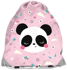 Školský set Panda With Love – 5-dielna súprava s taškou, peračníkom, vreckom a doplnkami