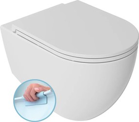 Isvea Isvea, INFINITY závesná WC misa, Rimless, 36,5x53cm, biela, 10NF02005