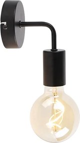 Moderná nástenná lampa čierna 15,5 cm - Facile