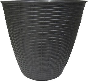 BAMA Obal na kvetináč PAGLIA, antracit Množstvo: 1 ks, Rozměry: 14 cm