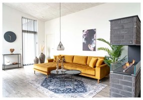 Čierny okrúhly konferenčný stolík ø 70 cm Venezia - House Nordic