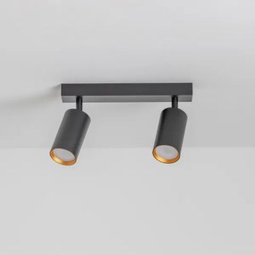 Brilagi - Bodové svietidlo SELE 2xGU10/30W/230V čierna/zlatá