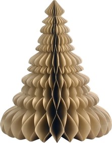 Jantárový papierový dekoračný skladací stromček - Ø 41*50cm