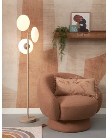 Krémovobiela stojacia lampa so skleneným tienidlom (výška 161 cm) Sapporo – it's about RoMi