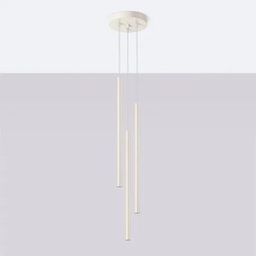 Sollux SL.1515 - Luster na lanku PASTELO 3xG9/8W/230V krémová