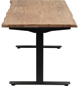 Office Harmony Black písací stôl 160x80 cm svetlohnedý