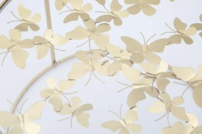 Konferenčný stolík Butterflies 60 cm zlatý/číry