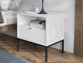 Nočný stolík Nova, biely