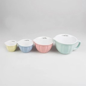 Súprava 4 kameninových odmeriek Sass &amp; Belle Retro