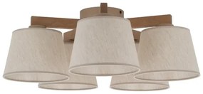 Brilagi - Prisadený luster LATTE SABIA 5xE27/15W/230V borovica/krémová