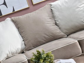 Pohovka trojsedačka Taskent (béžová). Akcia -20%. Vlastná spoľahlivá doprava až k Vám domov. 1136951