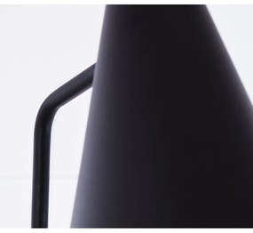 Čierna stolová lampa SULION Lisboa, výška 45 cm