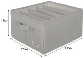 Ruhhy 22485 Organizér na oblečenie 2 x 15 l, sivá