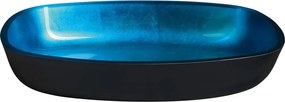 Modré sklenené umývadlo 54x39,5 cm Kvaore – Sapho